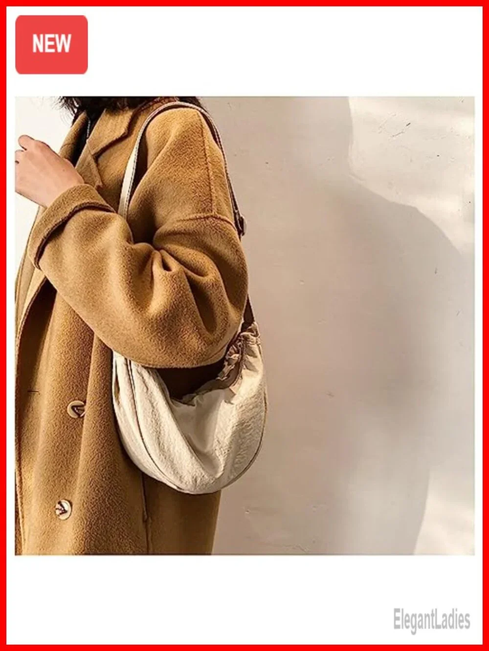 Women's Nylon Crossbody Hobo Sling Bag Lightweight Shoulder Purse